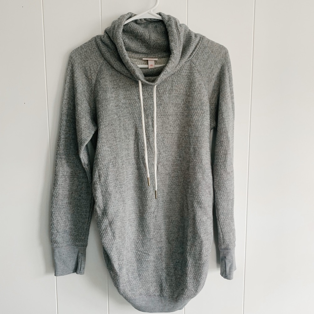 MATERNITY funnel neck sweatshirt